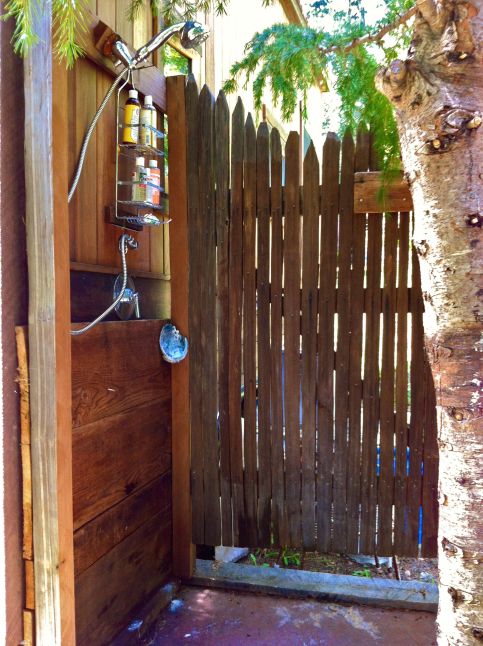 Colin's outdoor shower