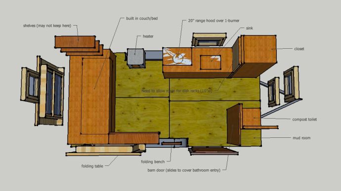 Naj Haus floor plan aerial 3D