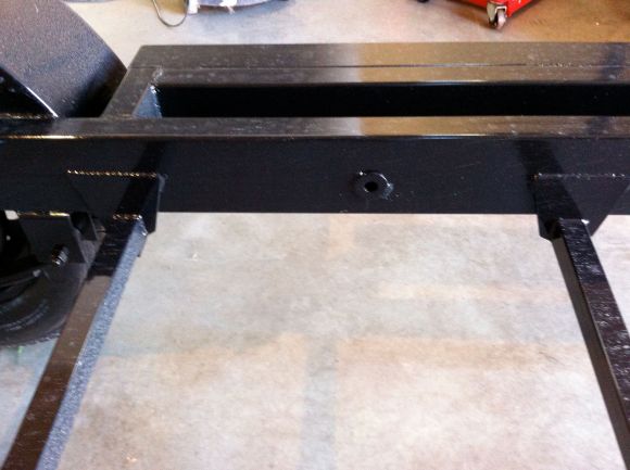 trailer closeup bolt hole