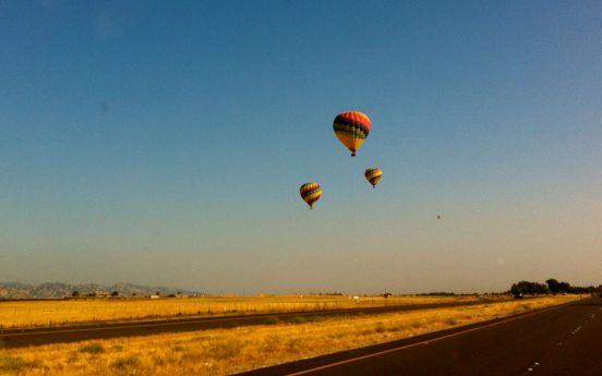 hot air balloons