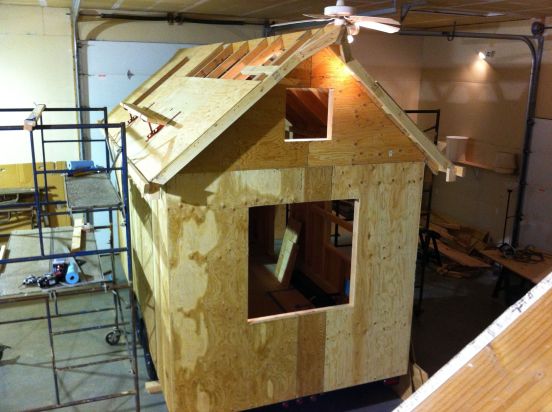 roof sheathing back nearly done