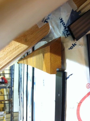 rainscreen trim installed end view