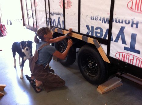 dee mocking up wheelwell trim