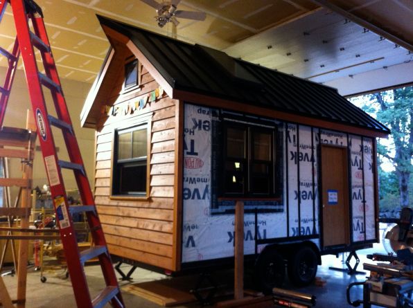 gable end siding installed