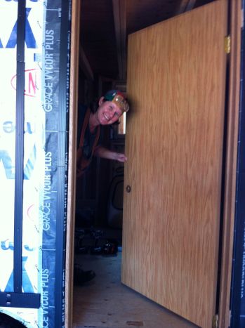 me with installed temp door