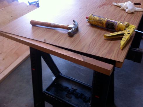 refitting lower door rail