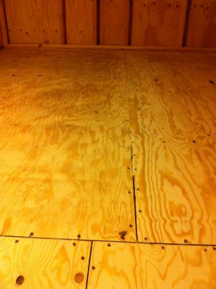 sanded floor